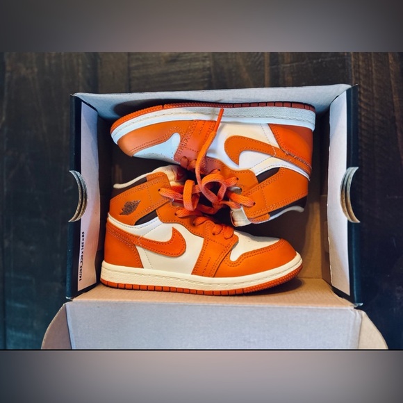 Jordan 1 Retro High OG (TD) Kids 10 - Picture 8 of 11